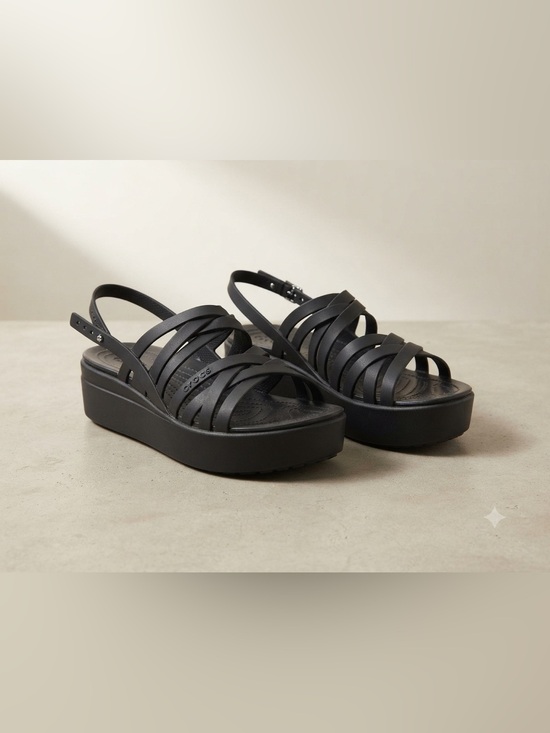CROCS Shoes - Crocs Brooklyn Platform Low Wedge Sandals LiteRide Size 10 Womens